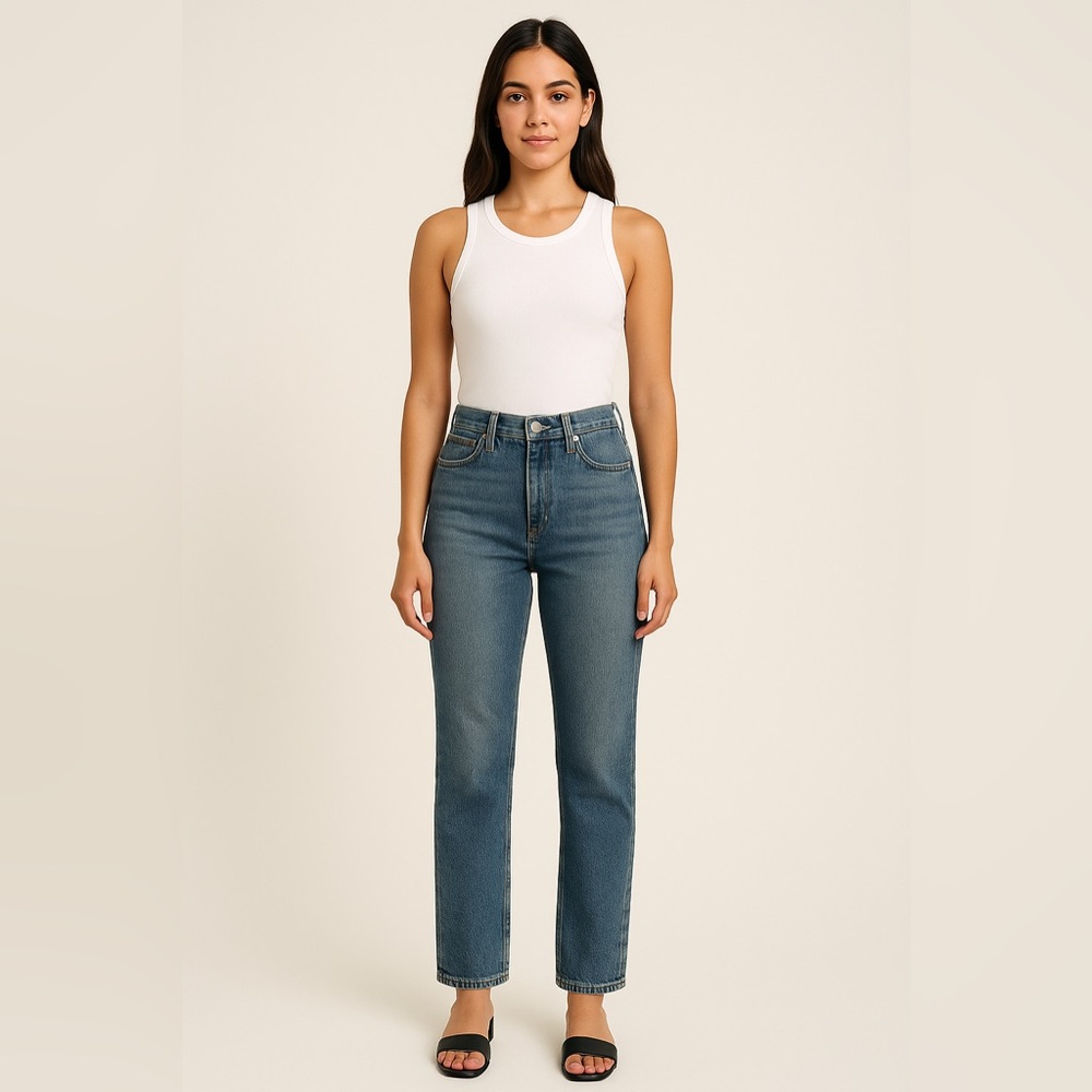 Los Angeles Atelier Women’s High Rise Straight Leg Jeans Size 27